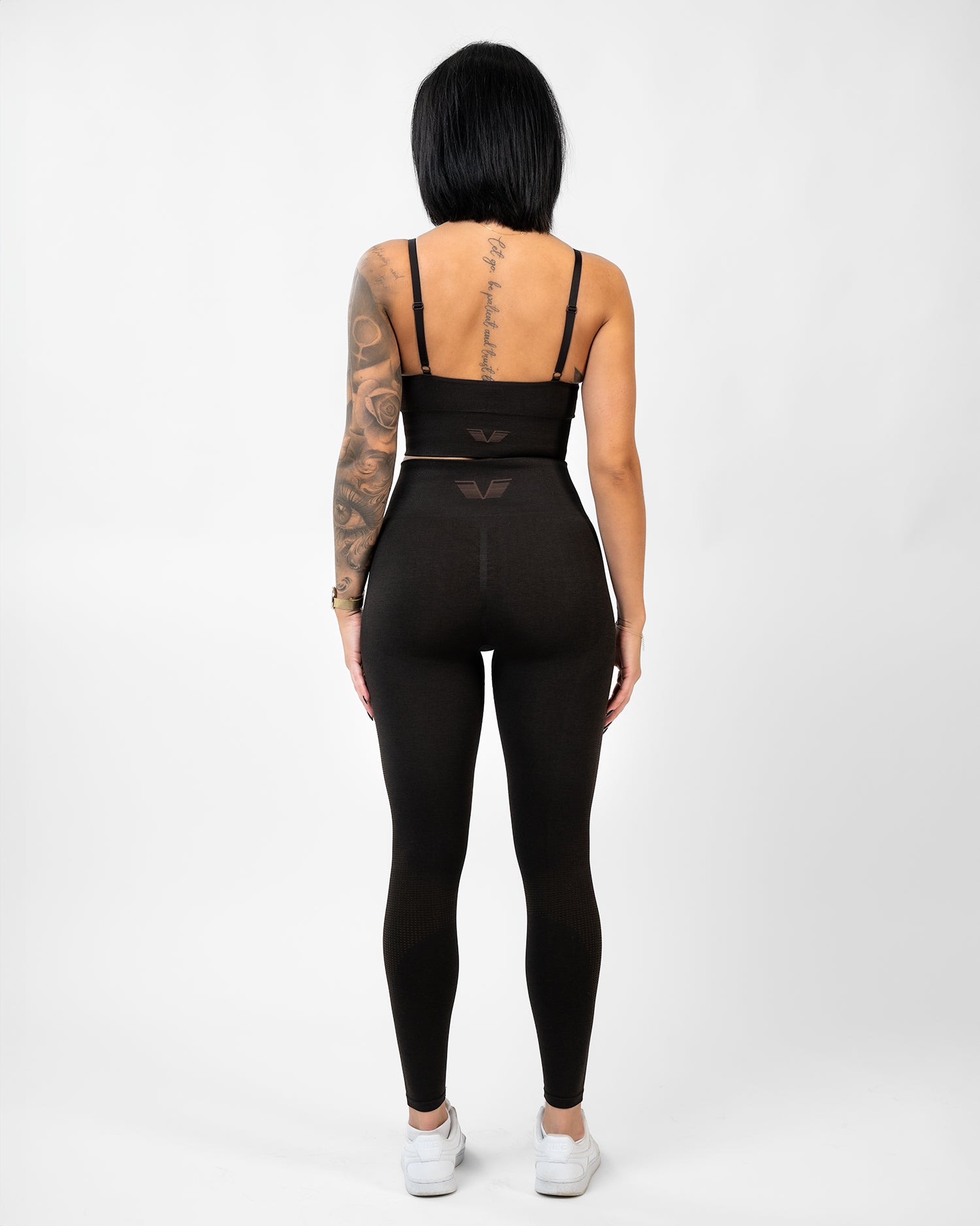 GAVELO Seamless Booster Melange Mocha Tights