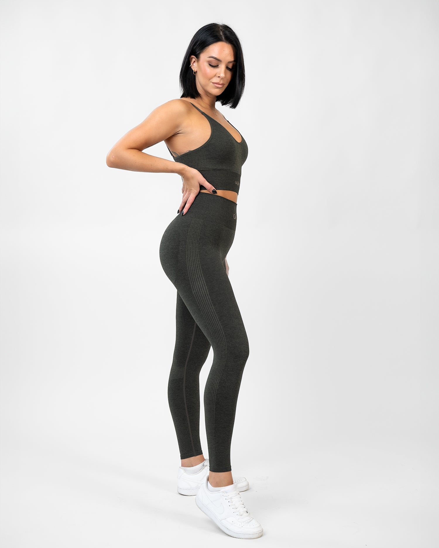 GAVELO Seamless Booster Melange Peat Tights