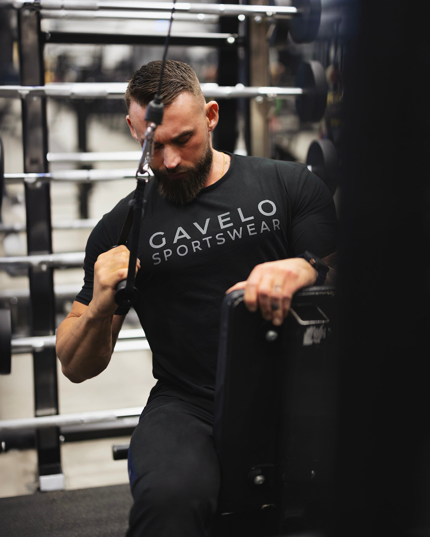 GAVELO Athleisure T-Shirt Black