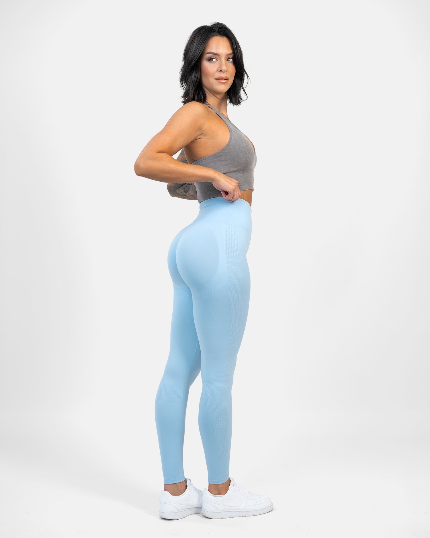 GAVELO Seamless Booster Sky Blue Tights