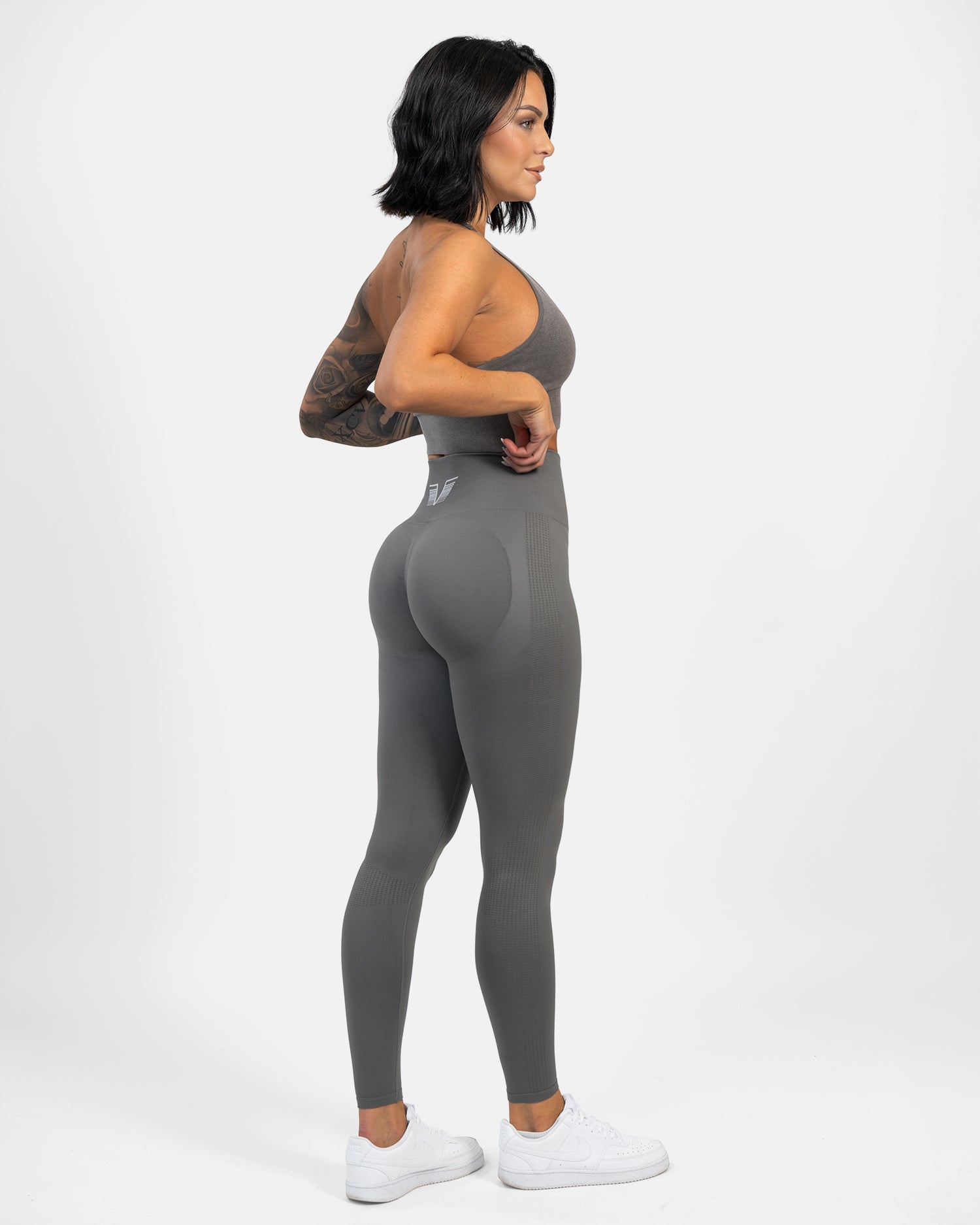 GAVELO Seamless Booster Grey Tights