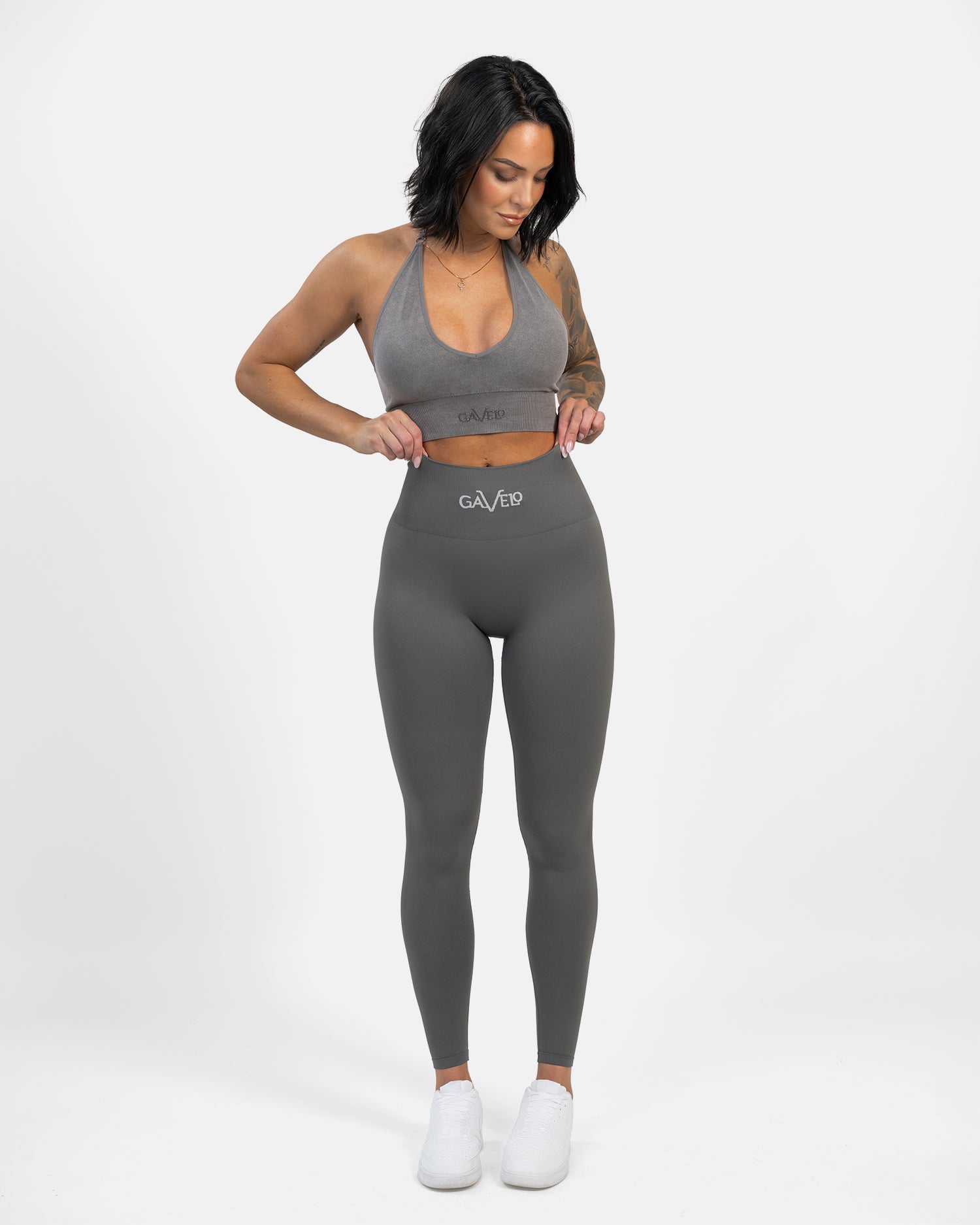 GAVELO Seamless Booster Grey Tights