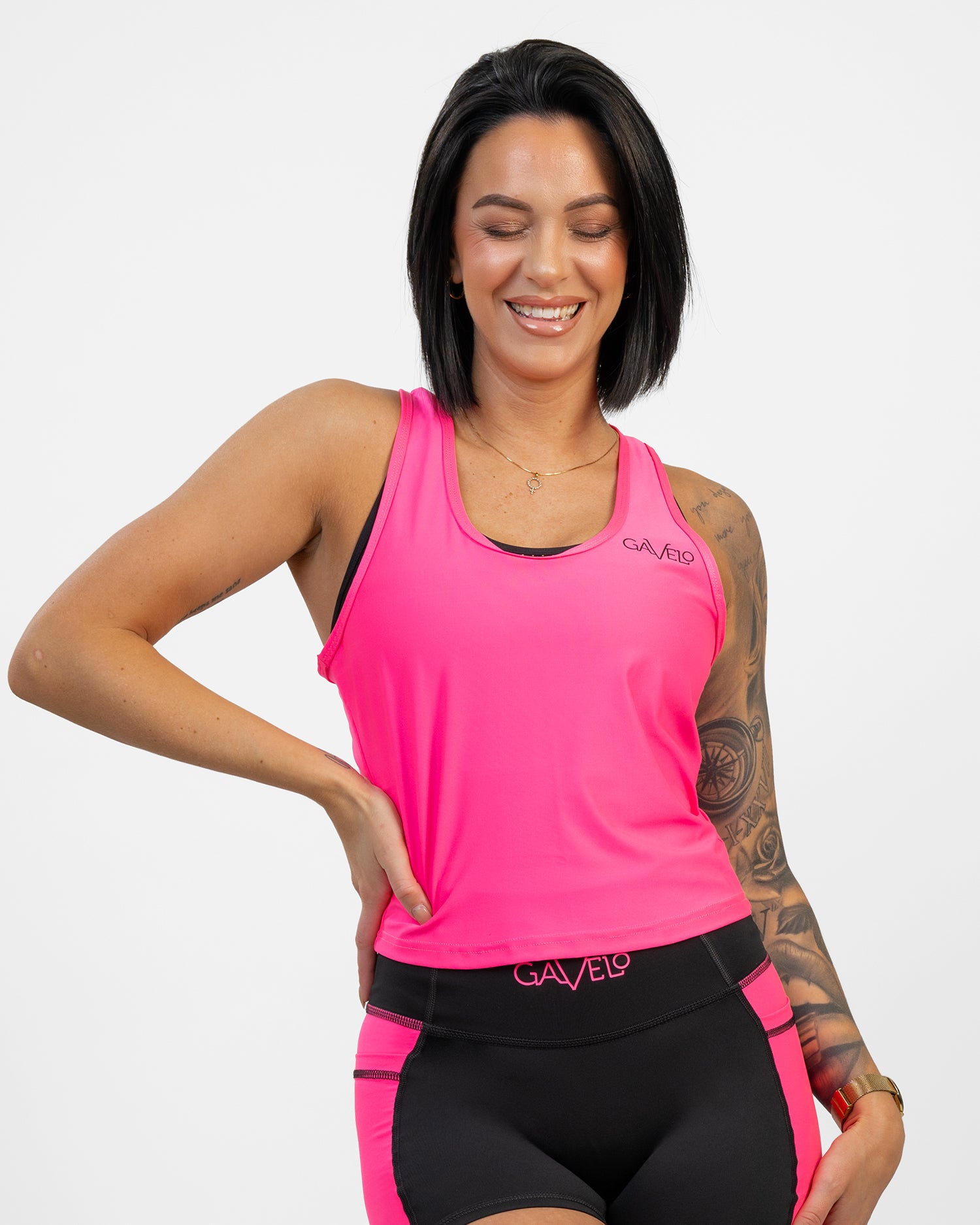 GAVELO Neon Blaze Pink Tanktop