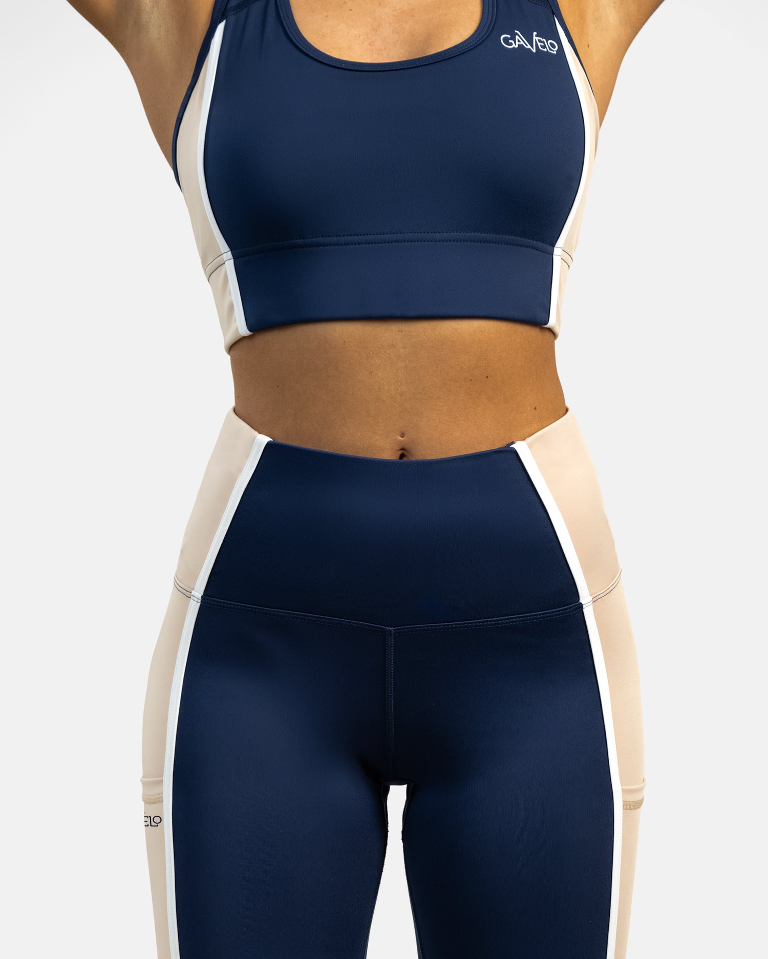 GAVELO Noble Chic Navy Sports Bra